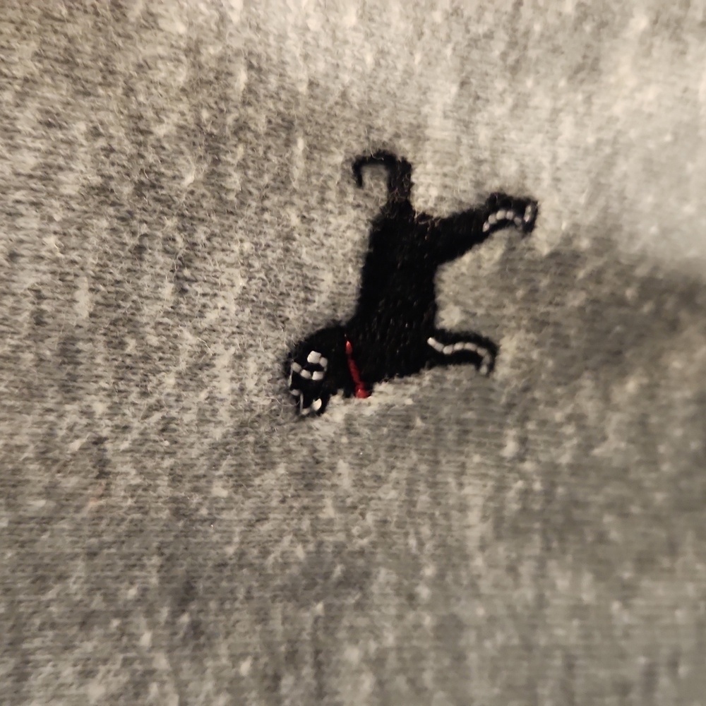 The Black Dog Life Off The Leash Women's Sz M Light Gray Hoodie - Picture 2 of 6